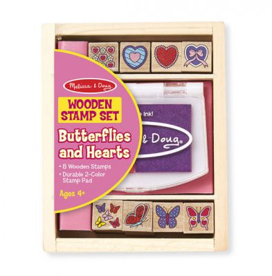 Butterfly and Hearts Stamp Set - Melissa and Doug (£5.99)