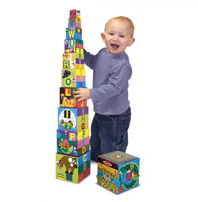 Image 2 of Alphabet Nesting and Stacking Blocks - Melissa and Doug (£11.99)
