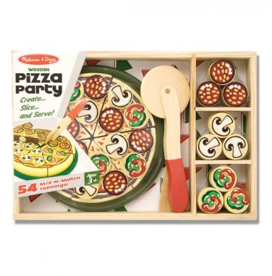 Pizza Party - Wooden Pizza - Melissa and Doug (£16.99)