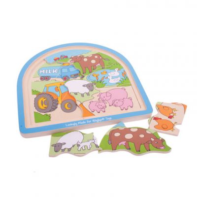 Farm Arched Puzzle - Bigjigs Toys (£9.99)