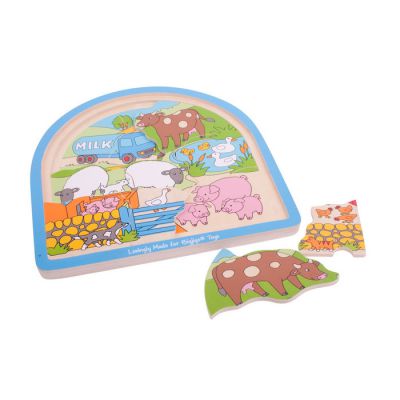 Image 2 of Farm Arched Puzzle - Bigjigs Toys (£9.99)