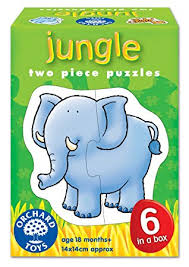 Jungle Two Piece Puzzles - Orchard Toys (£7.99)