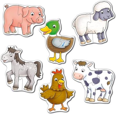 Image 2 of Orchard Toys Farmyard Jigsaw Puzzles, Six Puzzles in a box, (£8.99)