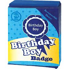 Image 2 of Birthday Boy Badge - Blue (£1.99)