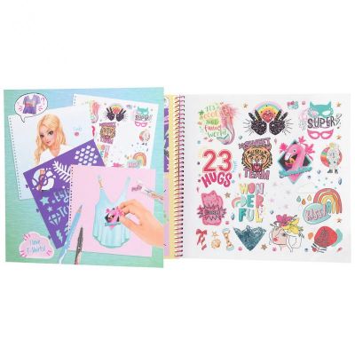 Image 2 of TOPModel T-Shirt Designer Colouring Book (£8.99)