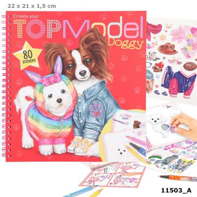 Create your TOPModel Doggy Colouring Book (£9.99)