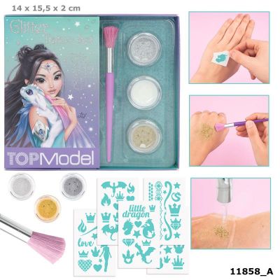 TOPModel Glitter Tattoo Set DRAGON LOVE (£9.99)