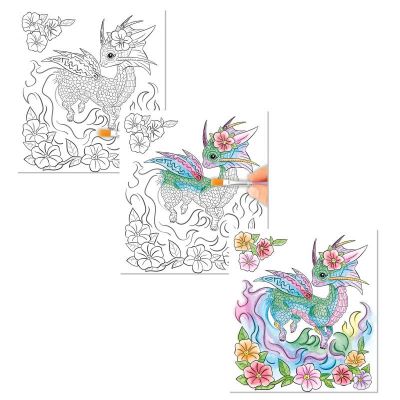 Image 2 of TOPModel Watercolour Book DRAGON LOVE (£4.99)