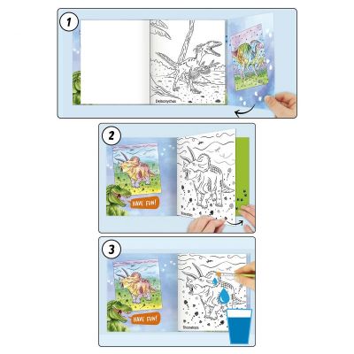 Image 2 of Dino World Watercolour Book (£5.99)