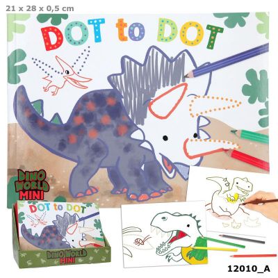 Dino World Dot to Dot Colouring Book MINI DINO (£4.99)