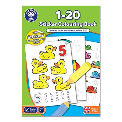 1-20 Colouring Book Orchard Toys (£3.99)