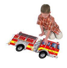 Image 2 of Fire Engine 24 Piece Floor Puzzle - Melissa and Doug (£10.99)