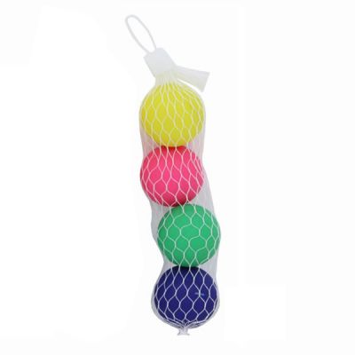 4 HOLLOW BALLS IN A NET BAG 40MM (£1.50)