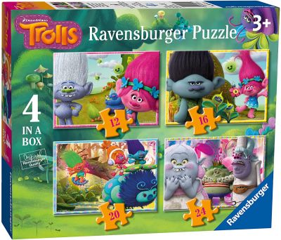 Trolls Ravensburger 4 In A Box (£7.99)