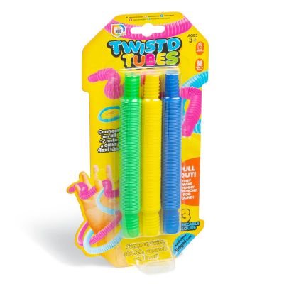 Fidget Twisted Tubes Card of Three (£2.75)