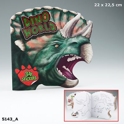 Dino World Colouring and Sticker Book - Depesche (£3.50)