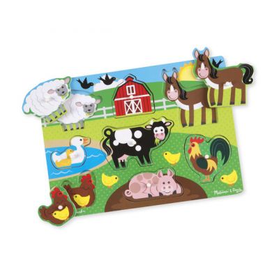 Image 2 of Farm Peg Puzzle - Melissa and Doug (£5.99)