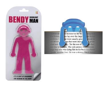 Image 1 of Pink Bendy Booklight Man (£5.99)