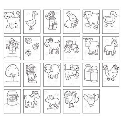 Image 4 of Farmyard Colouring Book Orchard Toys (£3.99)