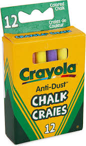 Crayola Coloured Chalk 12 pack (£1.25)