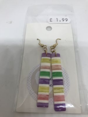 Dangly Rainbow Earrings (£1.99)