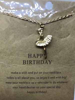 Image 2 of Ballerina Happy Birthday Necklace (£3.99)