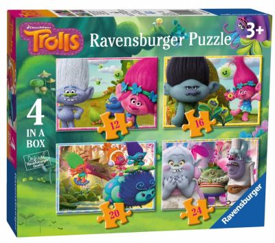 4 In A Box Trolls Ravensburger Puzzles (£7.99)
