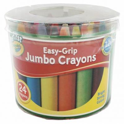 Crayola Jumbo Crayons 24 (£5.99)