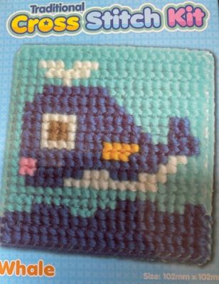 Whale Cross Stitch (£3.75)