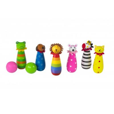Image 2 of Wooden Animal Skittles - Orange Tree (£15.99)