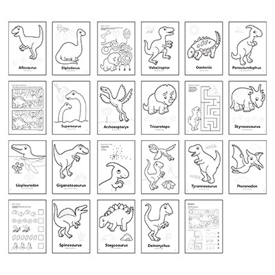 Image 2 of Dinosaurs Colouring Book (£3.99)
