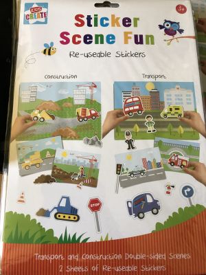 Transport and Construction Sticker Scene Fun (£1.99)
