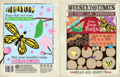 Image 3 of Nursery Times Crinkly Newspaper -Bugs (£12.00)