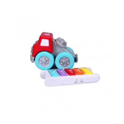 Image 2 of BB JUNIOR DRIVE N ROCK FIRE TRUCK WITH KEYBOARD (£17.99)
