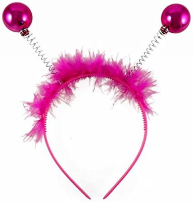 Girls Novelty Christmas Pink Bauble Deeley Bopper Alice Hair Band Headband (£1.99)