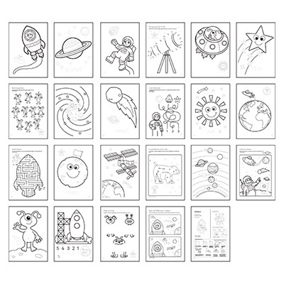 Image 2 of Outer Space Colouring Book (£3.99)
