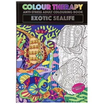Colour Therapy Book - Exotic Sealife (48 pages) (£1.99)