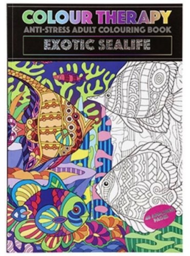 Colour Therapy Exotic Sealife Colouring Book (£1.99)