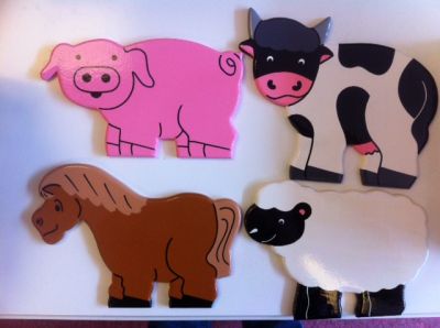 Set of 4 Farm Stickabouts (£15.00)