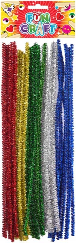 FUN CRAFT - CHENILE WIRE GLITTER 30CM (£1.25)