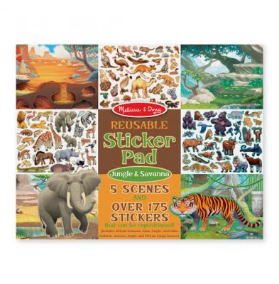 Jungle and Savanna Reusable Sticker Pad Melissa and Doug (£5.75)