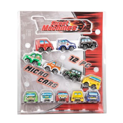 12 Piece Micro Cars Pull Back Power (£4.50)