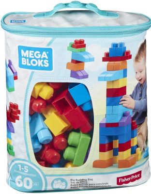 MEGA BLOKS BUILDING BAG 60PC BLUE (£15.99)
