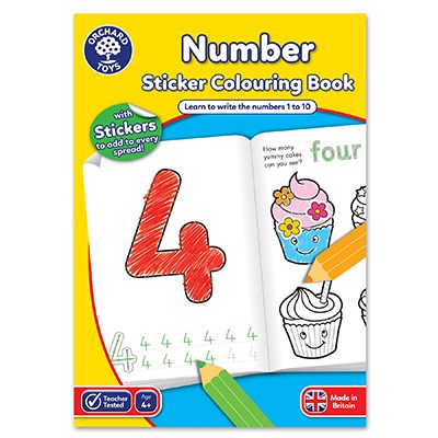 Number Colouring Book - Orchard Toys (£3.99)