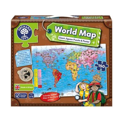 World Map Puzzle & Poster (£16.99)