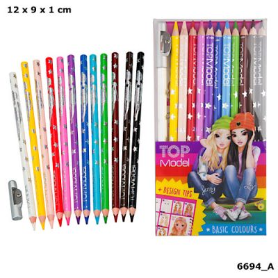 Top Model Colouring Pencils - 12 Colours - Depesche (£5.50)