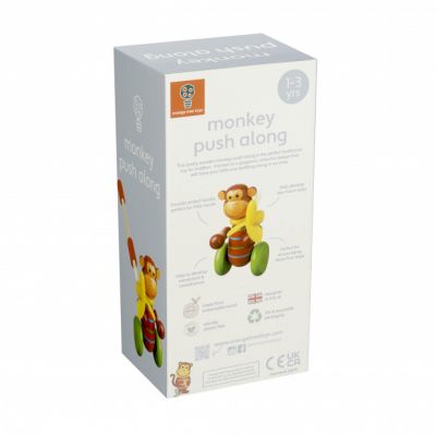 Image 2 of Monkey Push Along - Boxed (£13.99)