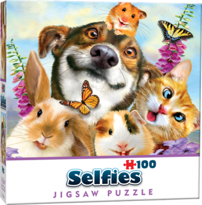 MINI SELFIE PUZZLES: PETS 100 pieces (£4.99)