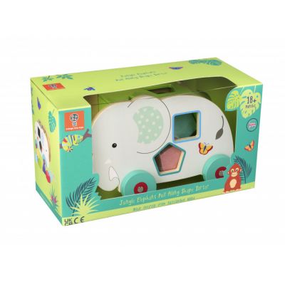 Jungle Elephant Pull Along Shape Sorter (FSC®) (£25.99)