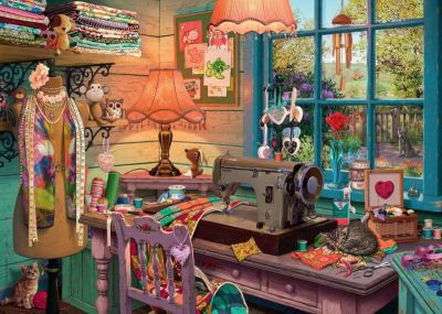 Image 2 of The Sewing Shed 1000 Piece Ravensburger Puzzle (£15.99)